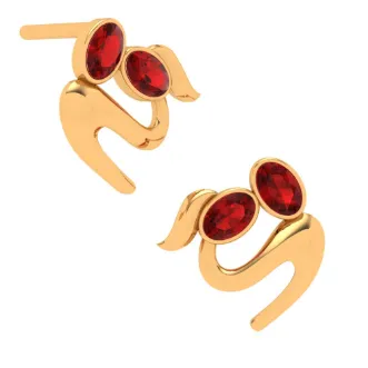 14k Gold Earring With Unique Design