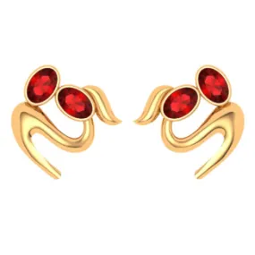 14k Gold Earring With Unique Design