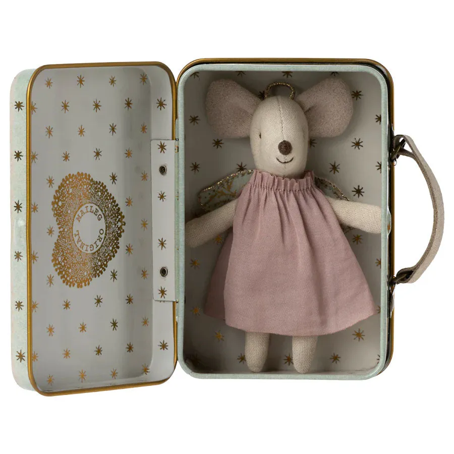 2022 Maileg Angel Mouse in Suitcase