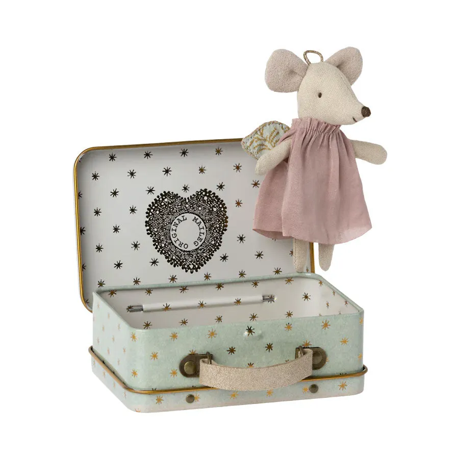 2022 Maileg Angel Mouse in Suitcase