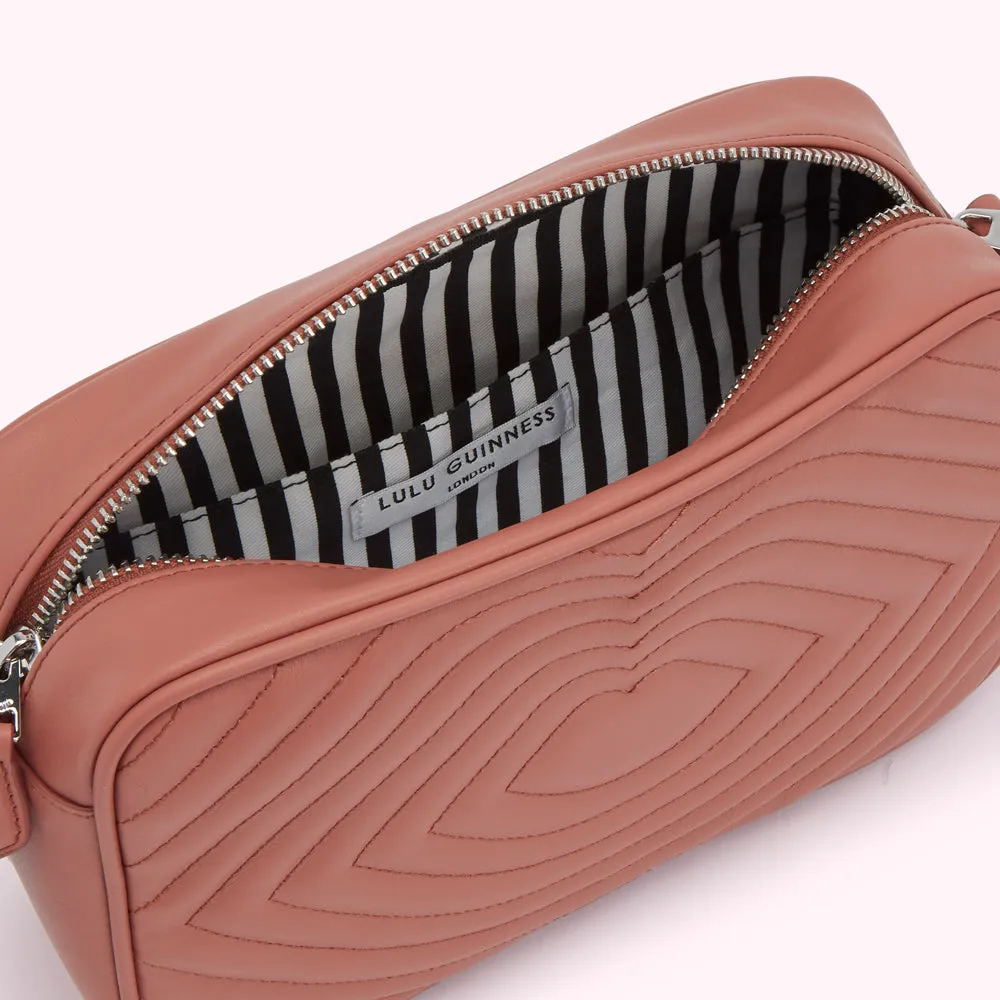 AGATE LIP RIPPLE QUILTED LEATHER BELLA CROSSBODY BAG