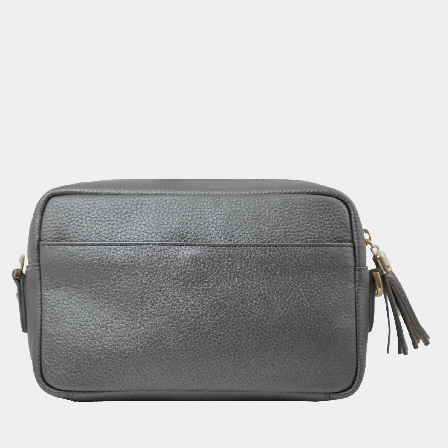 ALESSIA Camera Bag with Chain dark grey