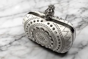 Alexander McQueen Studded Leather Skull Minaudiere