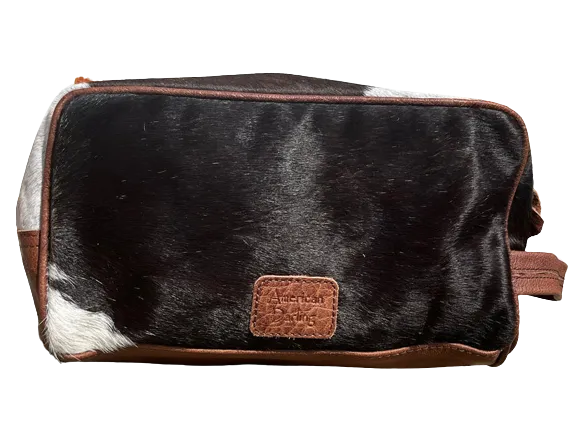 American Darling Women's Cowhide Makeup Travel Bag