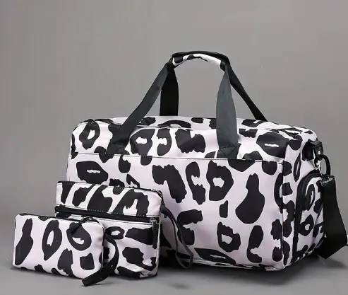 Animal Print Nylon Lightweight Luggage Travel Bag & Duffle