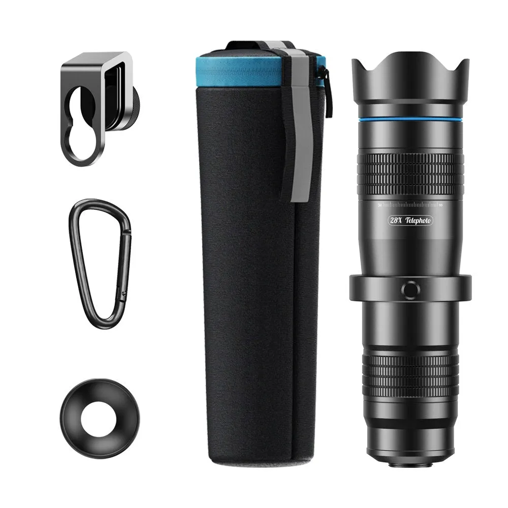 APEXEL Pro HD 28X metal telescope lens Phone Camera lense monocular with mini selfie tripod for iPhone 78 Xiaomi all Smartphone