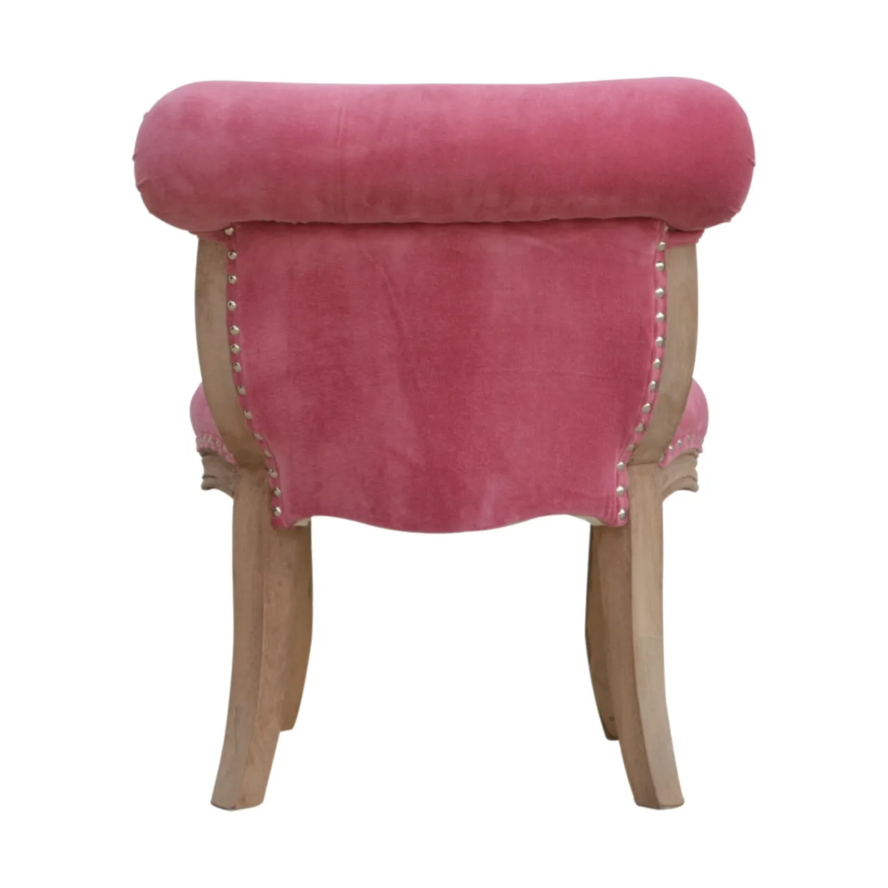 Artisan Pink Velvet Studded Chair