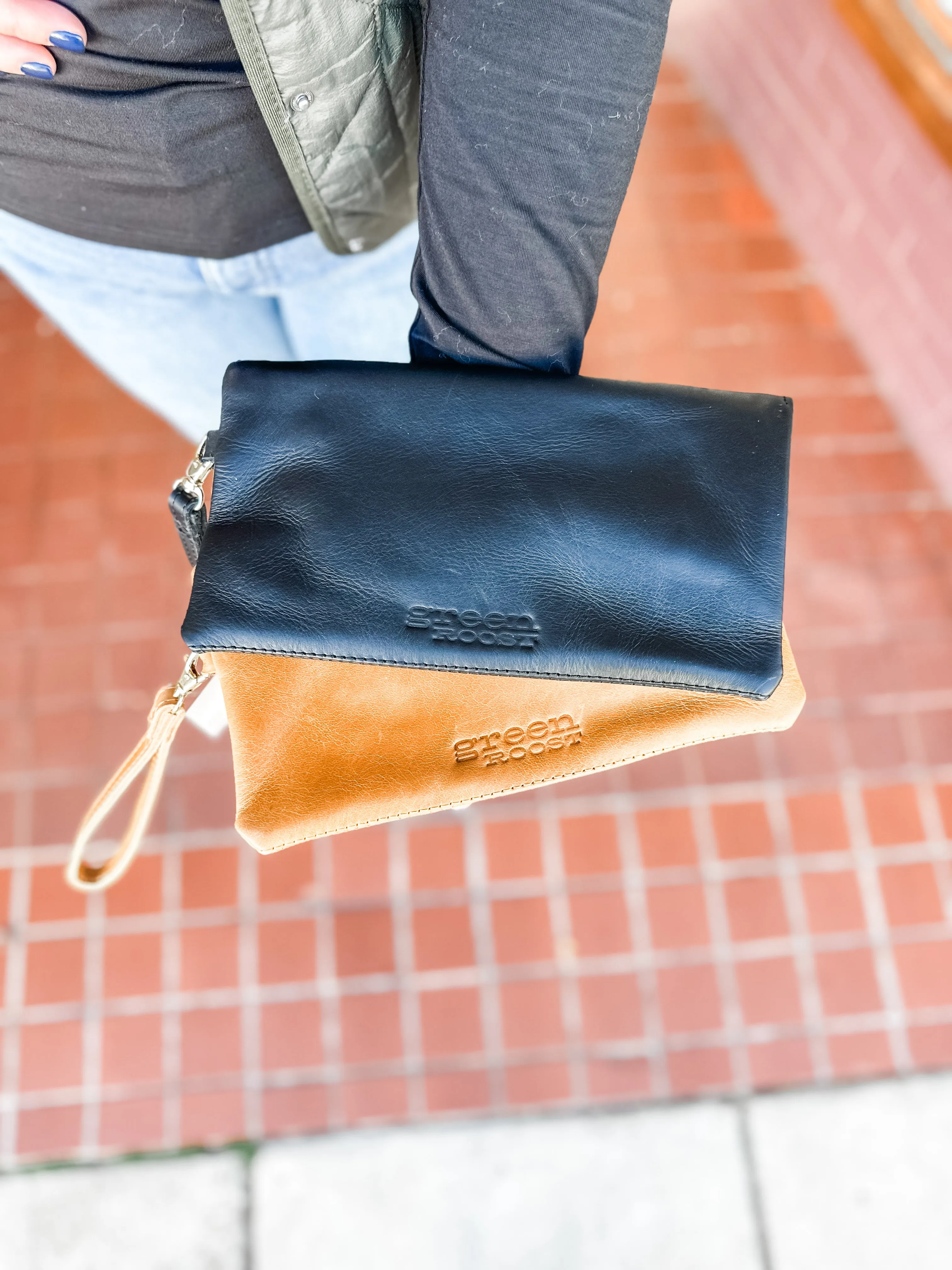 Asymmetric Clutch in Caramel (Ethiopia Collection)