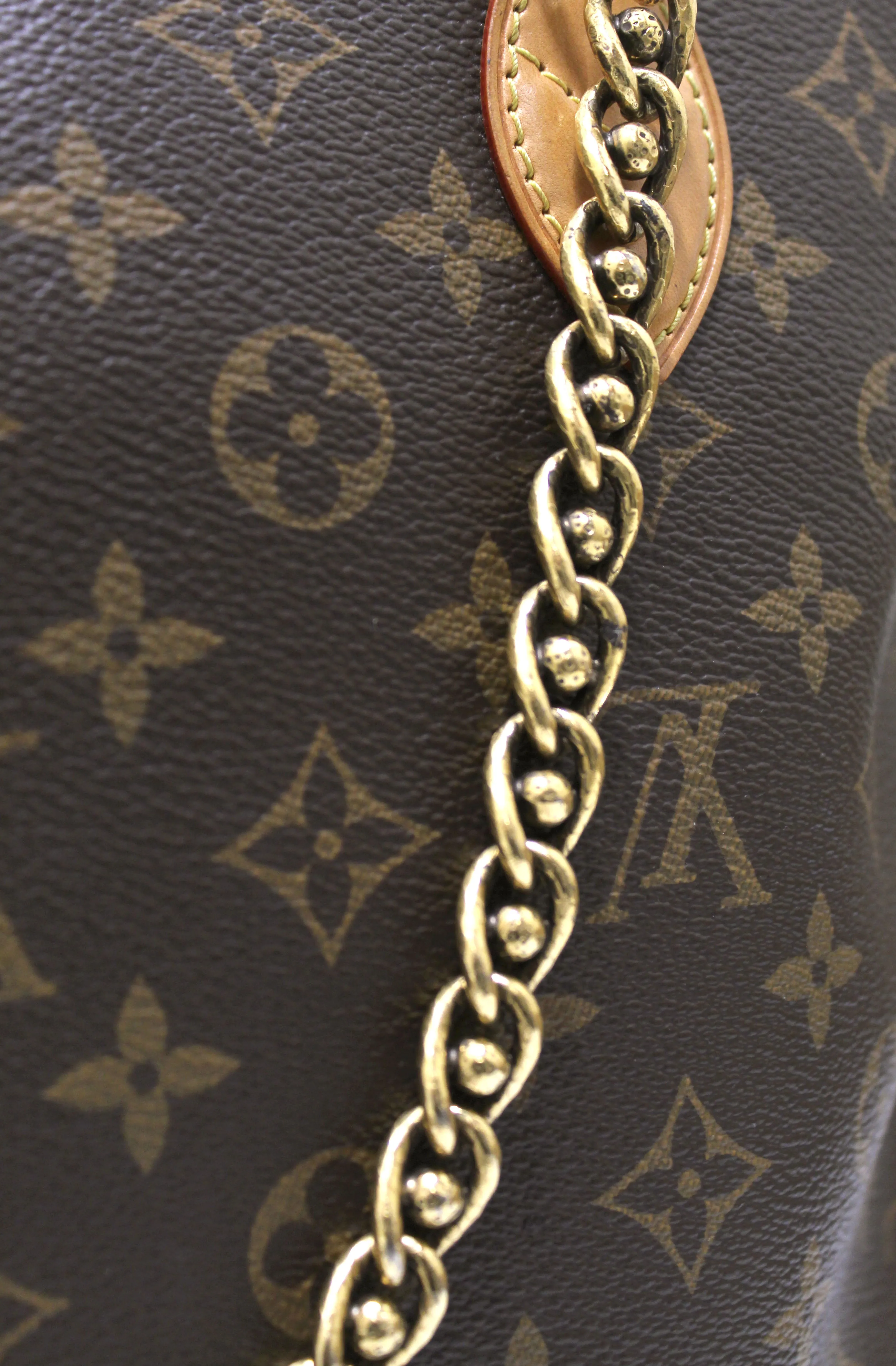 Authentic Louis Vuitton Limited Edition Monogram Lockit Chain Tote Bag