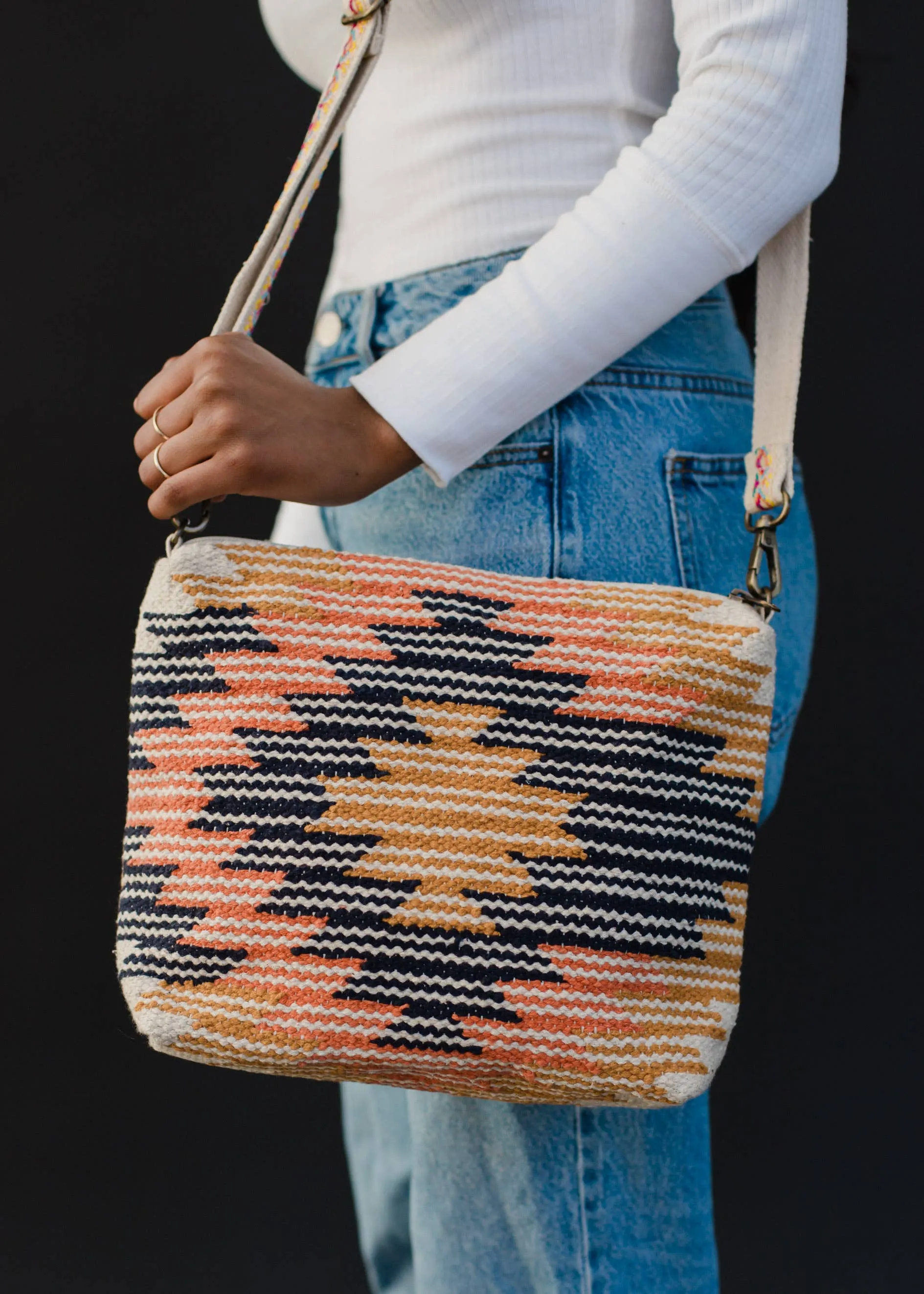 Aztec Woven Crossbody Bag