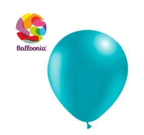 Balloonia 12" Balloon Pastel Latex Turquoise 100CT