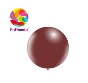 Balloonia 2FT Balloon Pastel Latex Chocolate 5CT