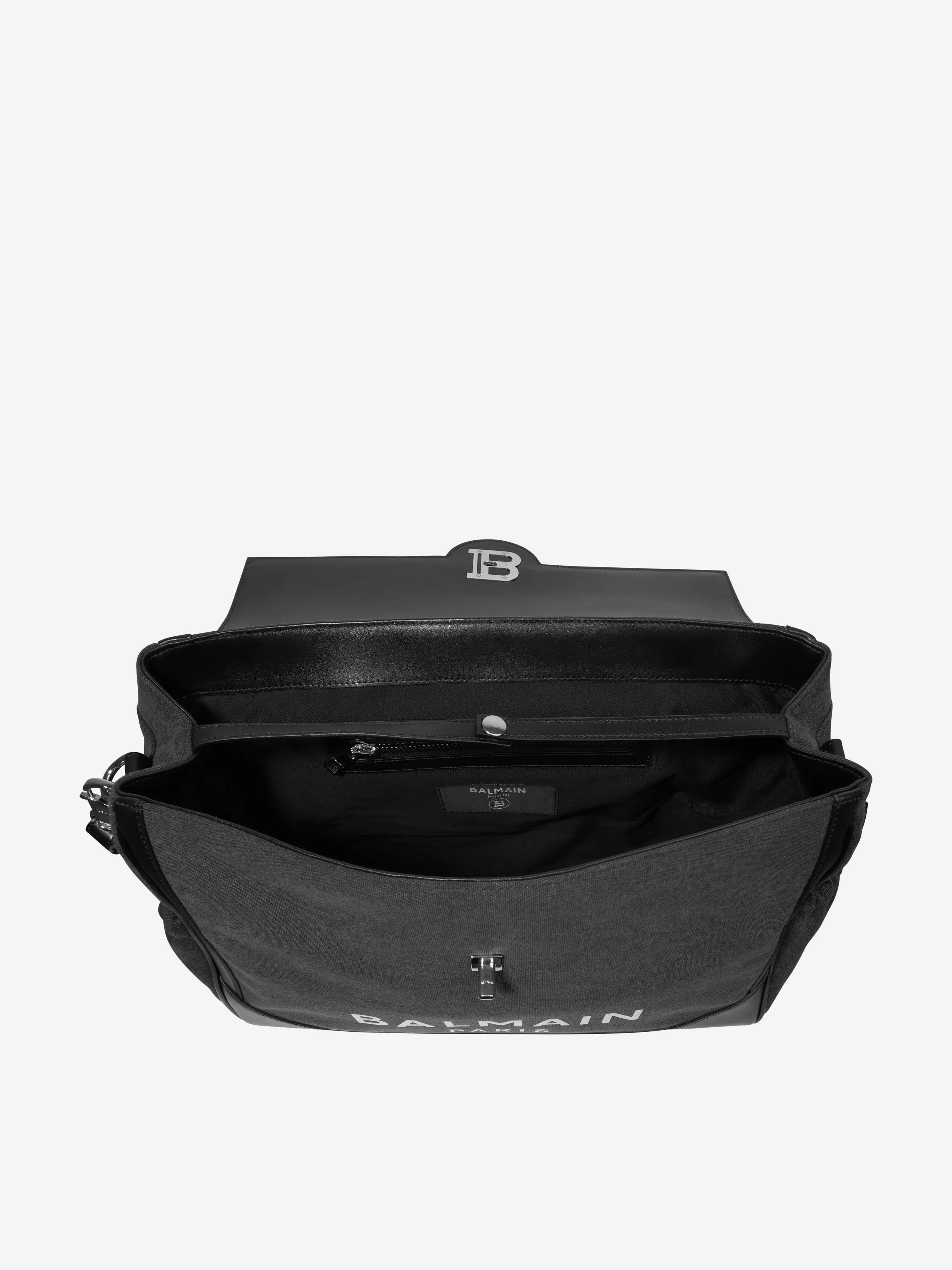 Balmain Baby Logo Changing Bag in Grey