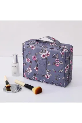 Batekso Women's Rose Patterned Makeup Bag