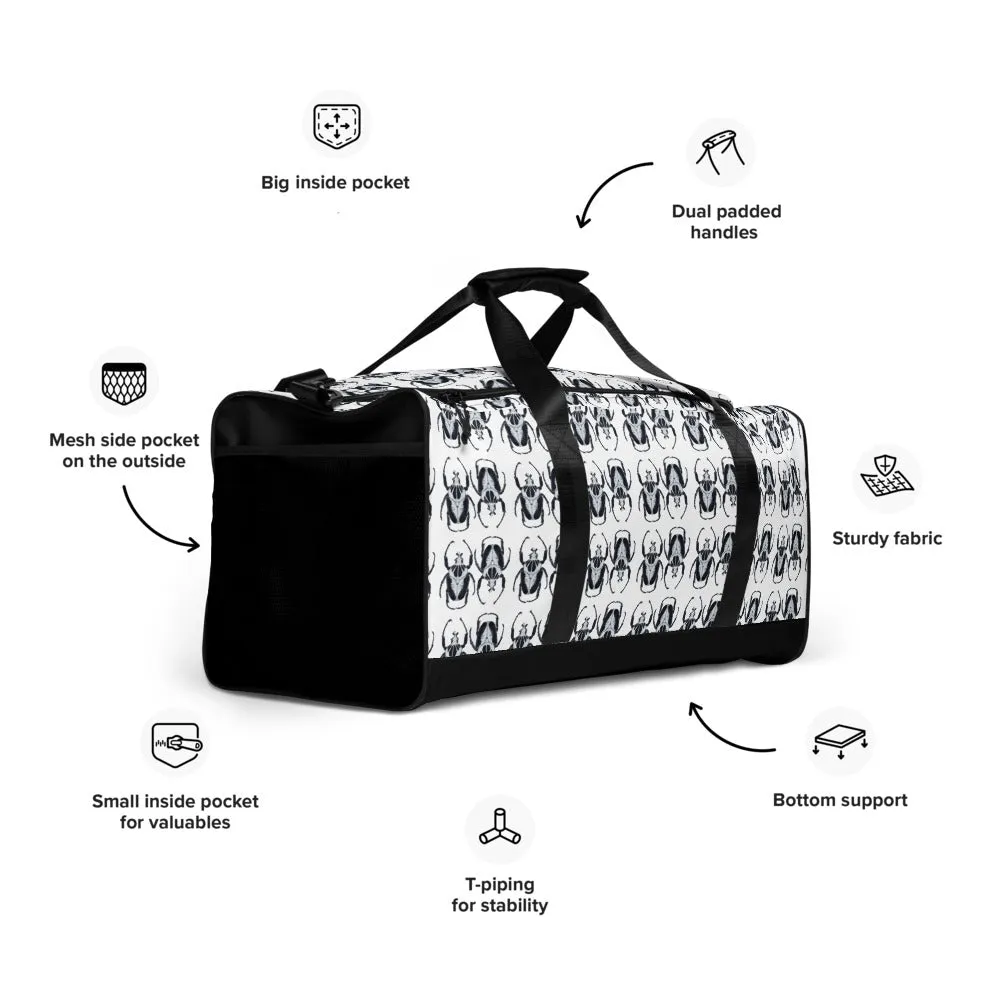 Black & White Bugs Duffle Bag