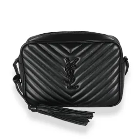 Black Calfskin Matelasse Monogram Lou Camera Bag