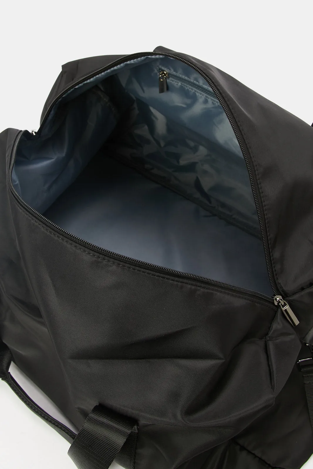 Black Plain Duffle Bag