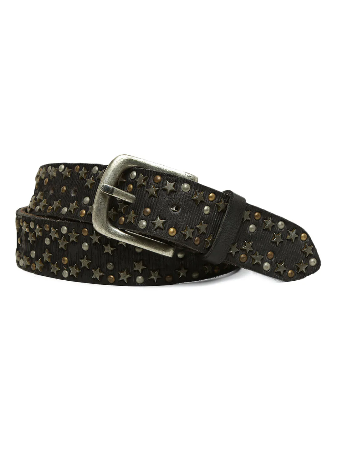 Black Star Studded Belt For Women By Art N Vintage