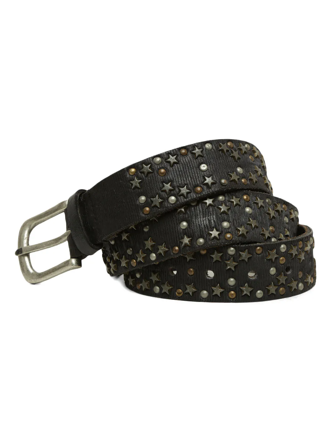 Black Star Studded Belt For Women By Art N Vintage