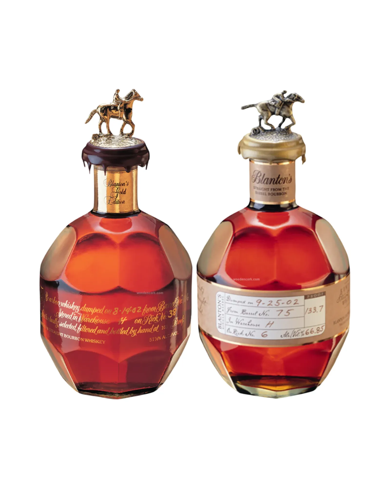 Blanton's Gold and Straight From The Barrel Kentucky Straight Bourbon Whiskey Bundle 2-Pack