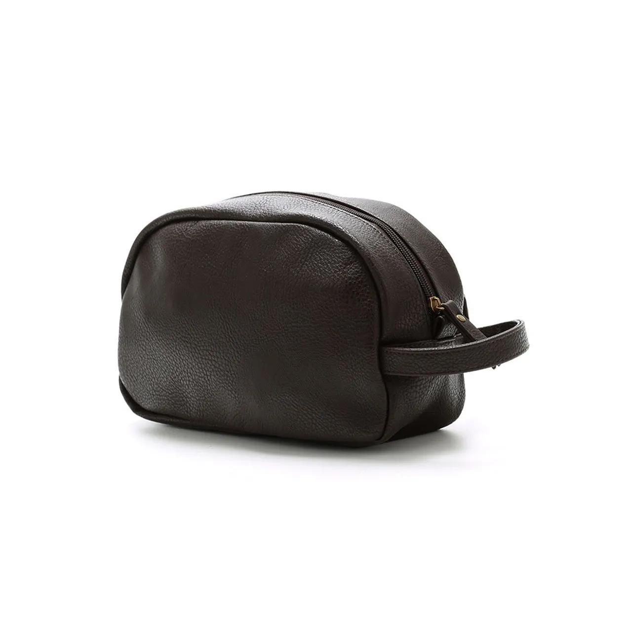 Brown Braden Vegan Leather Dopp Kit