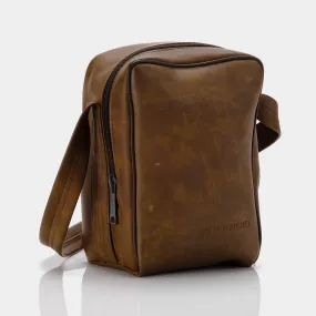 Brown Leather Polaroid Instant Camera Bag