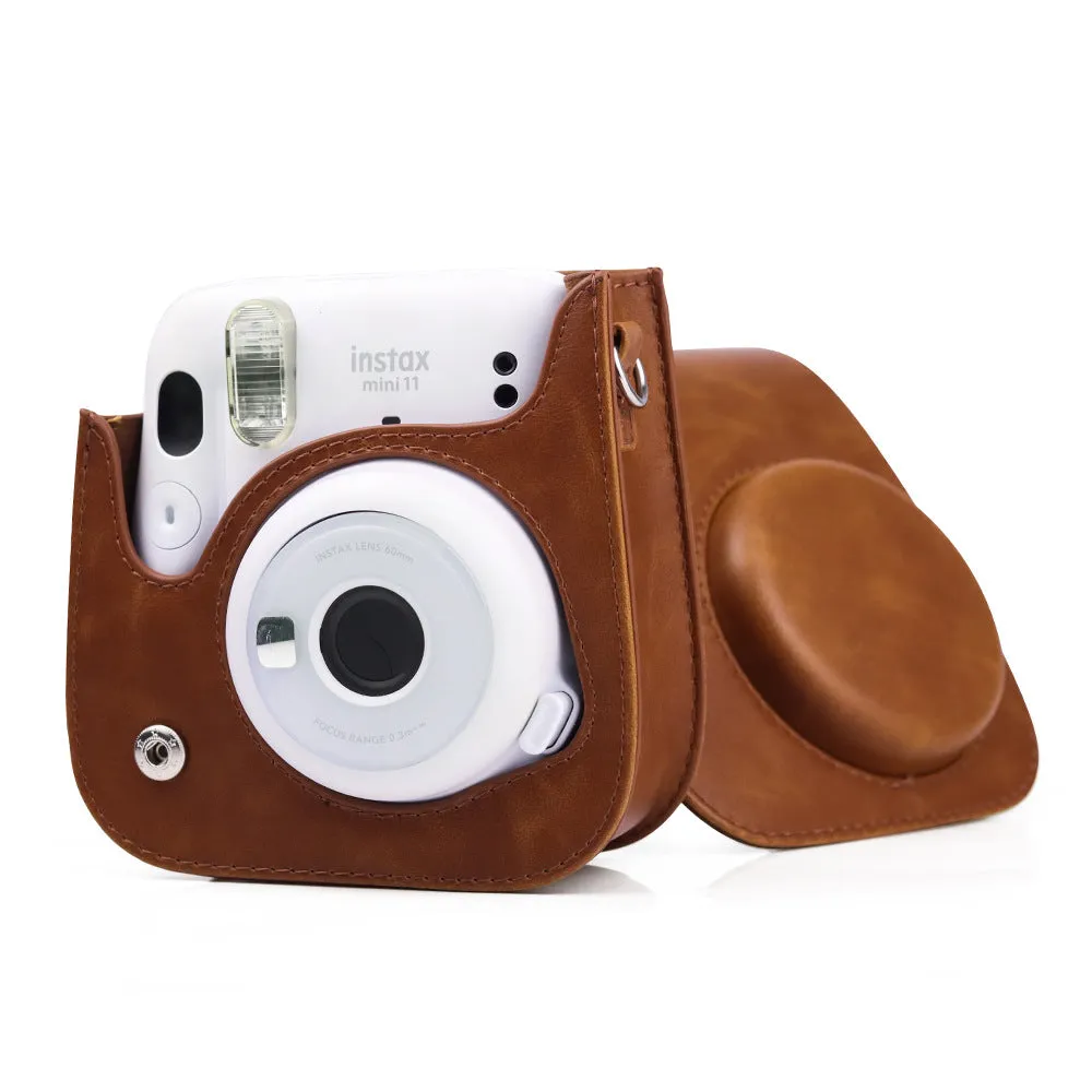 Brown protective case for Fujifilm Instax Mini11/8/9 camera