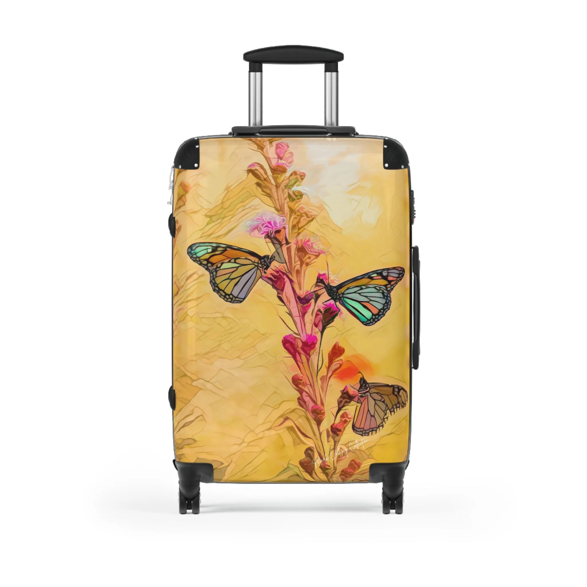 Butterfly Chroma Color Custom Art Luggage