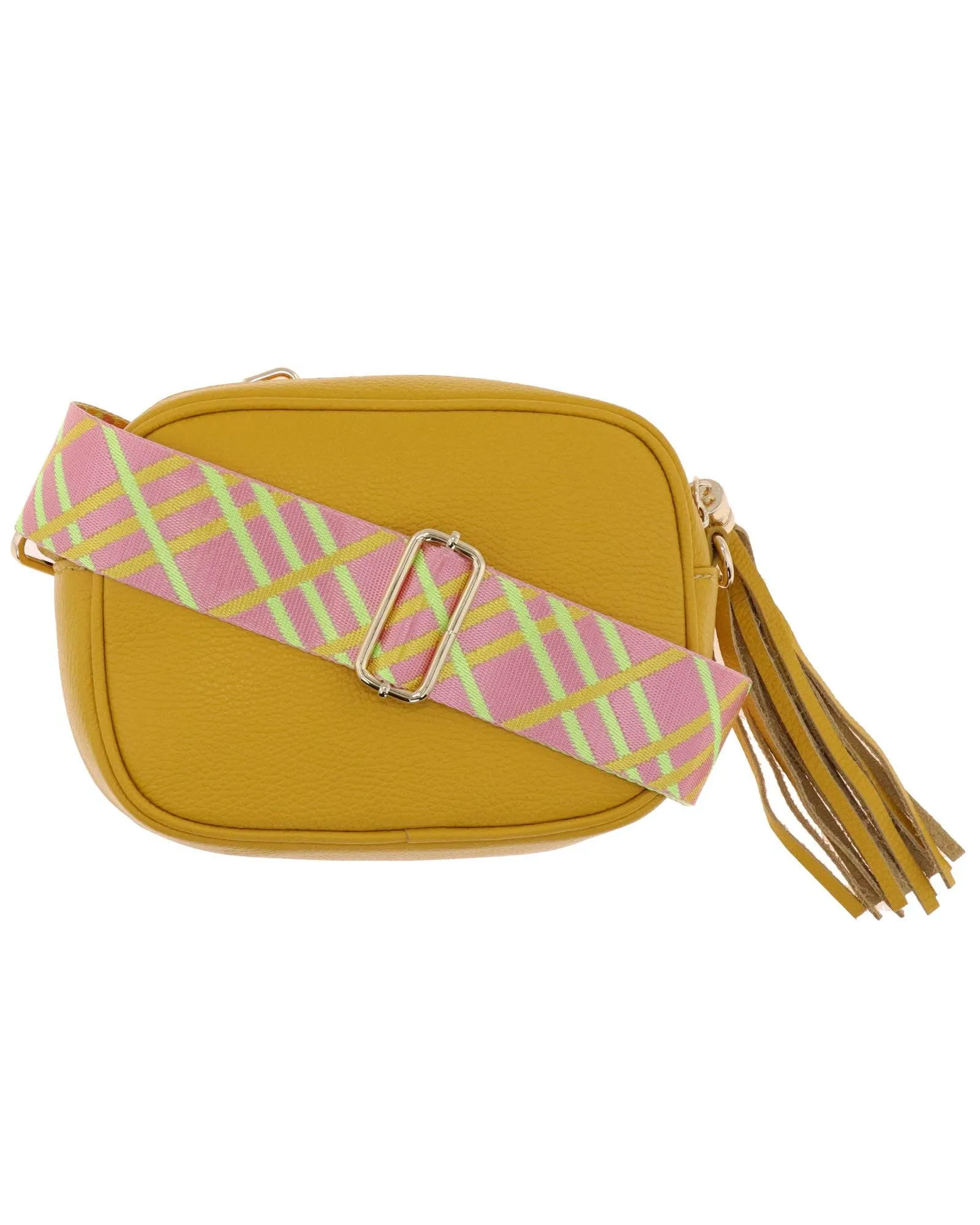 Cadenza Bag Strap Tartan: One Size / Pink Tartan