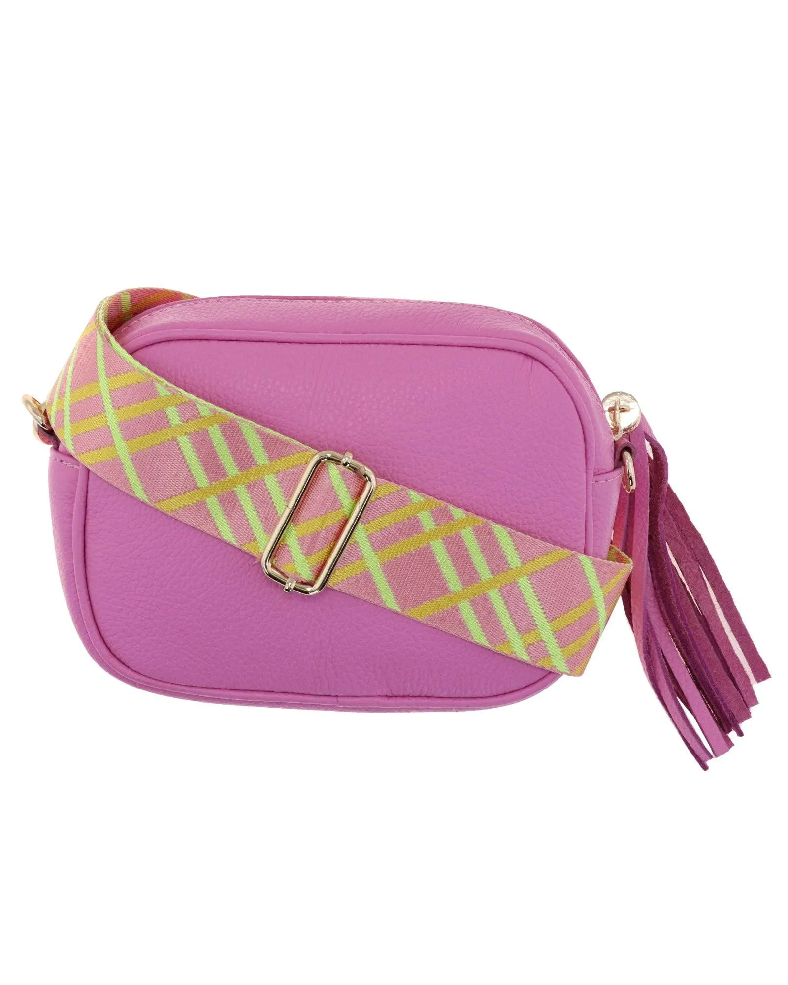 Cadenza Bag Strap Tartan: One Size / Pink Tartan