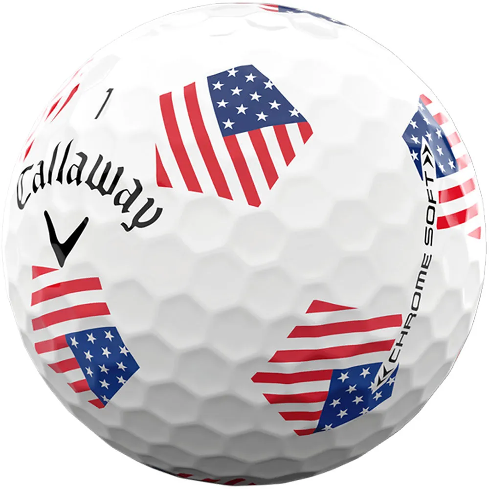 Callaway Chrome Soft Truvis - Ryder Cup USA Limited Edition Balls