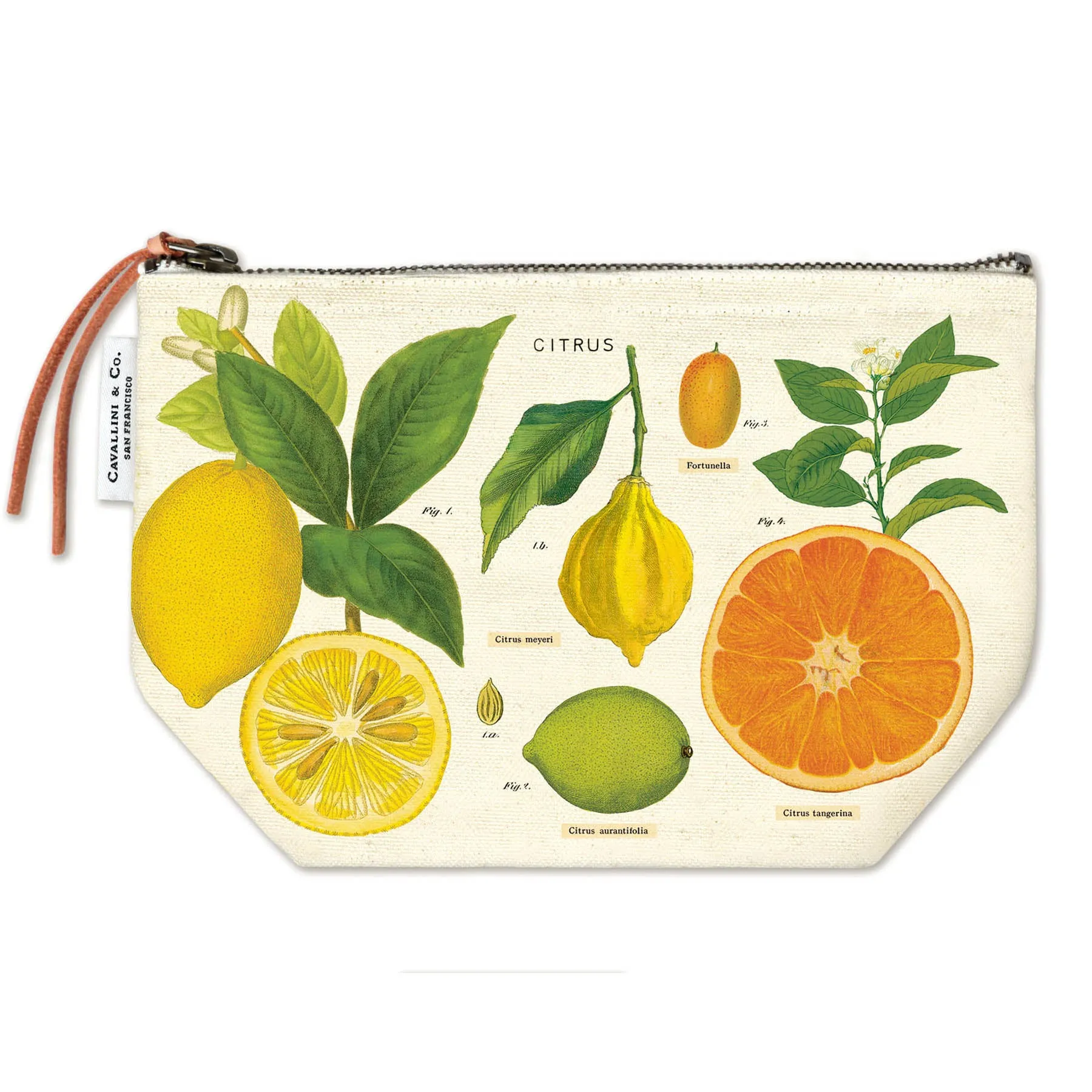 Citrus Canvas Zip Pouch