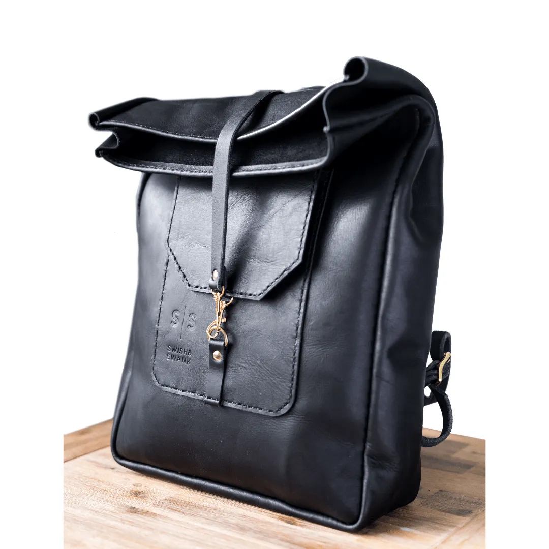 Classic Leather Noah Backpack - Black Edition