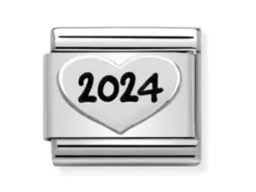 Classic Silver Hear 2024 Charm