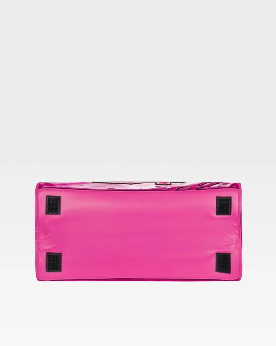 Clear Duffle Bag in Neon Pink