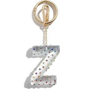 Confetti Initial Bag Charm - Z