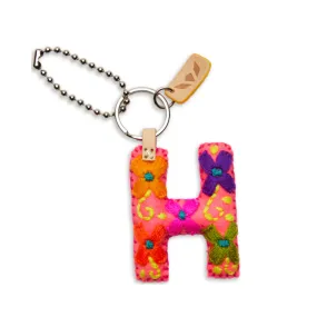 Consuela Pink Felt "H" Charm