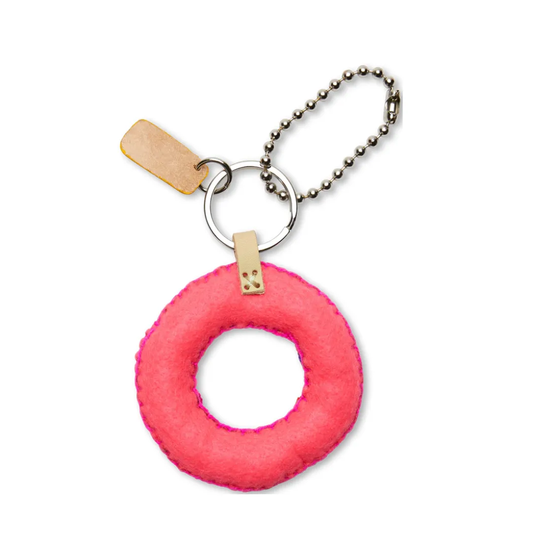 Consuela Pink Felt "O" Charm