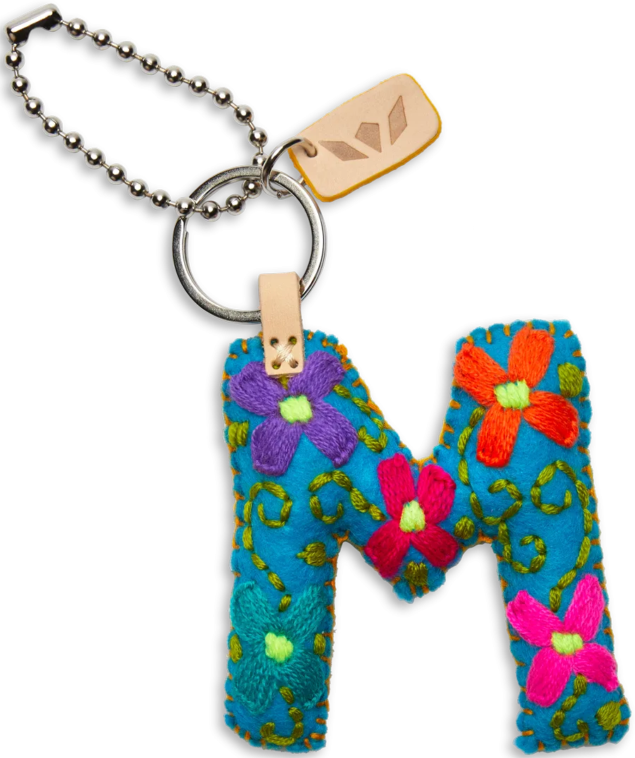 Consuela | Turquoise Felt Letter Charms