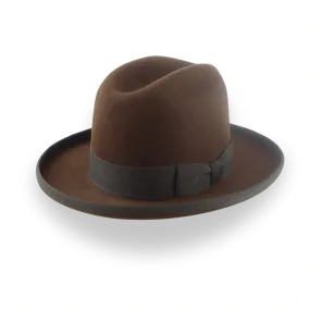 Customizable Mens Western Fedora with Cattleman Crown | The Dakota