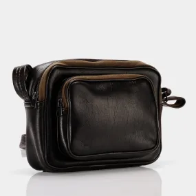 Dark Brown Leather Camera Bag