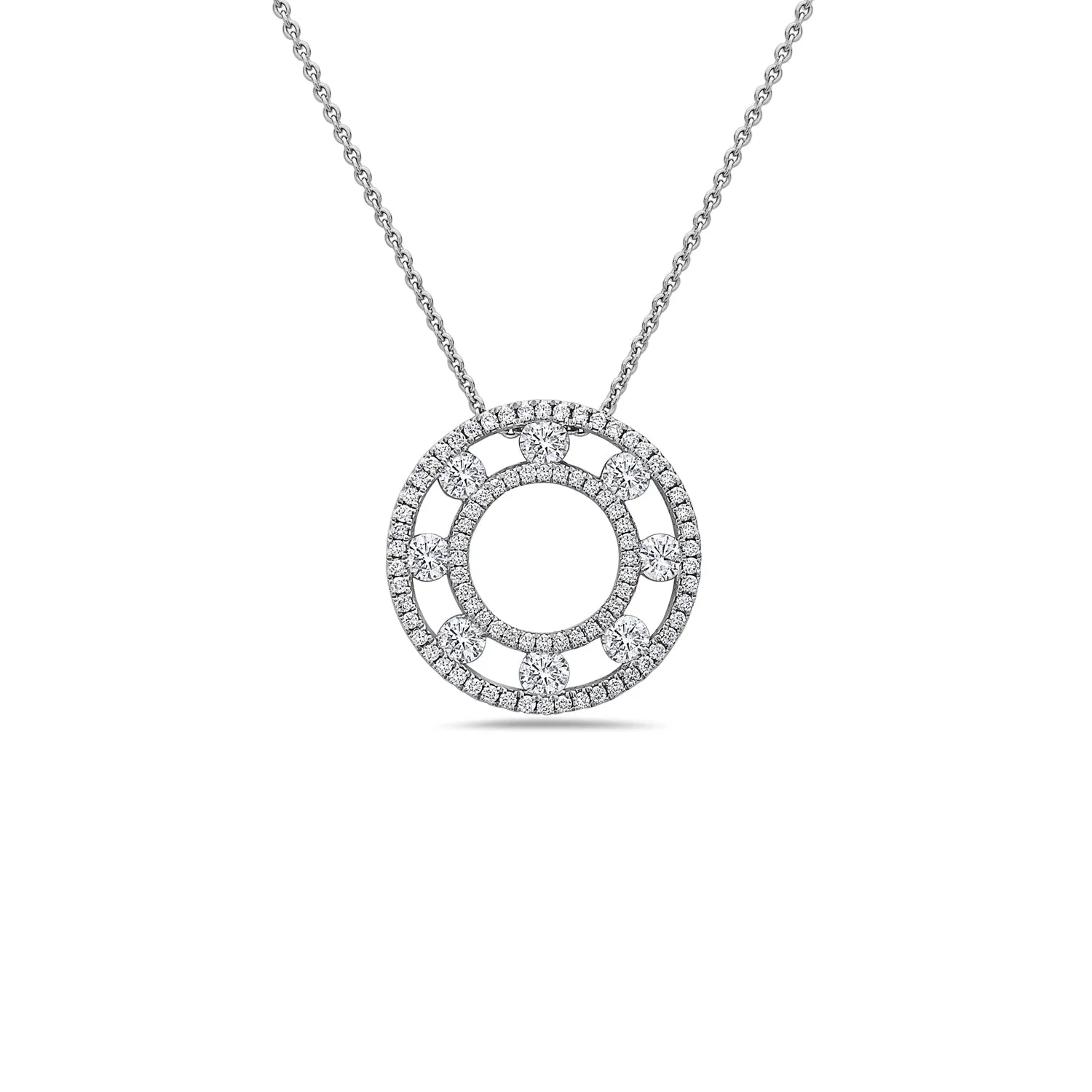 Diamond Air Circle Pendant