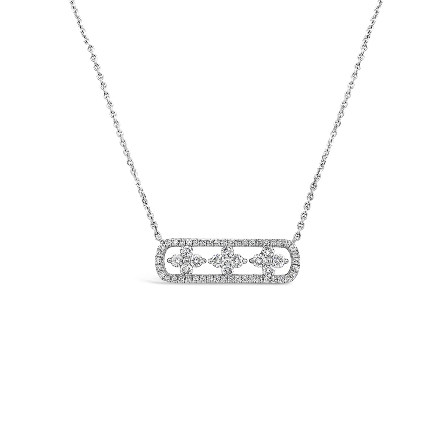 Diamond Air Flower Bar Pendant