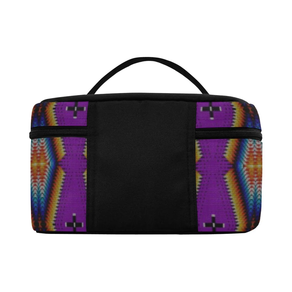 Diamond in the Bluff Purple Cosmetic Bag/Large