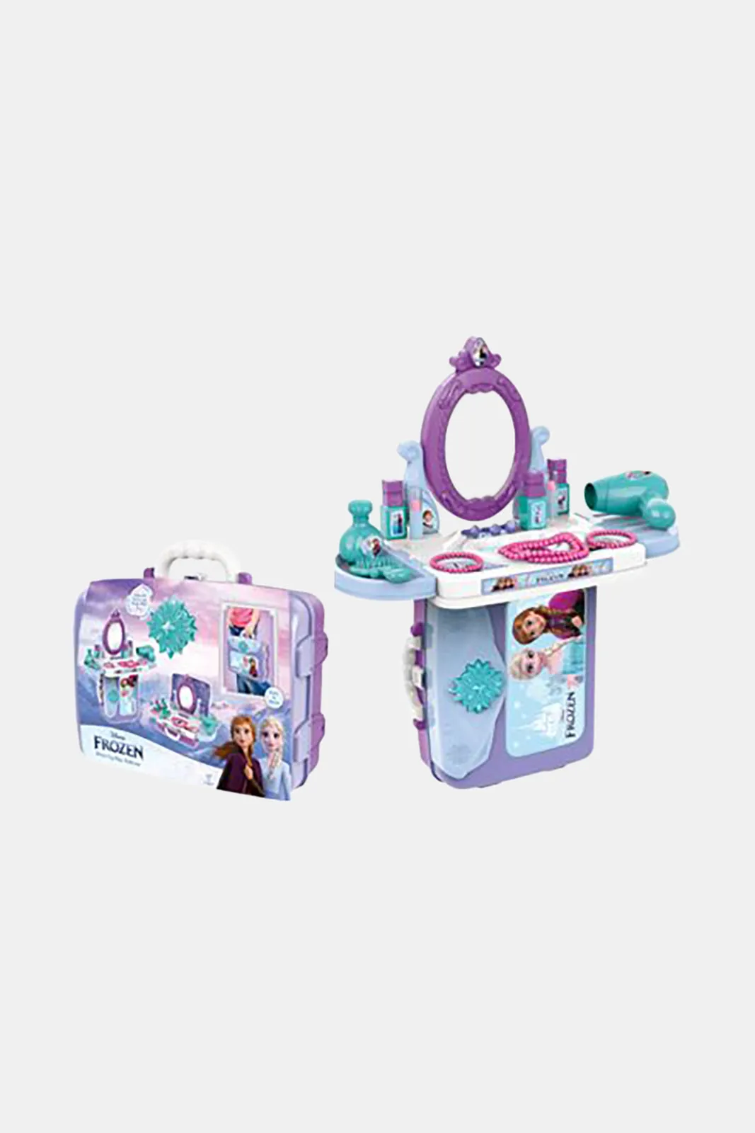 Disney Girls Blue Frozen Dress Up Play Suitcase