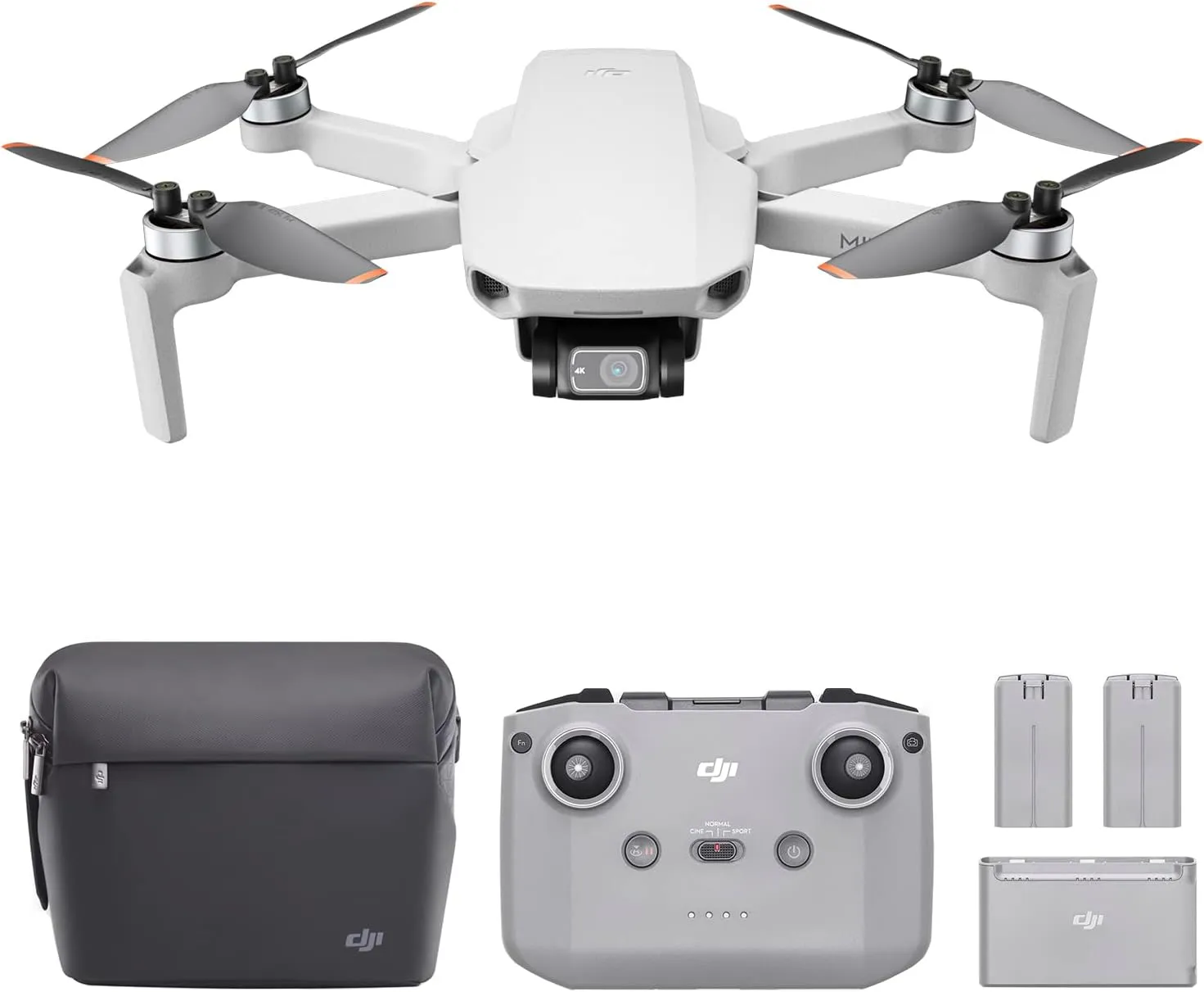 DJI Mini 3 - Lightweight and Foldable Mini Camera Drone with 4K HDR Video, 38-min Flight Time, True Vertical Shooting, and Intelligent Features