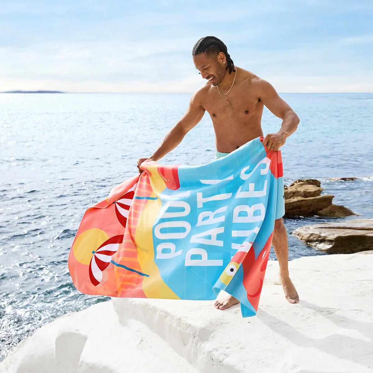 Dock & Bay Quick Dry Towels - Pool Party Vibes - GRS Certified