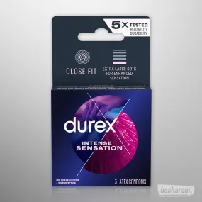 Durex Intense Sensation Condoms (Pack of 3)