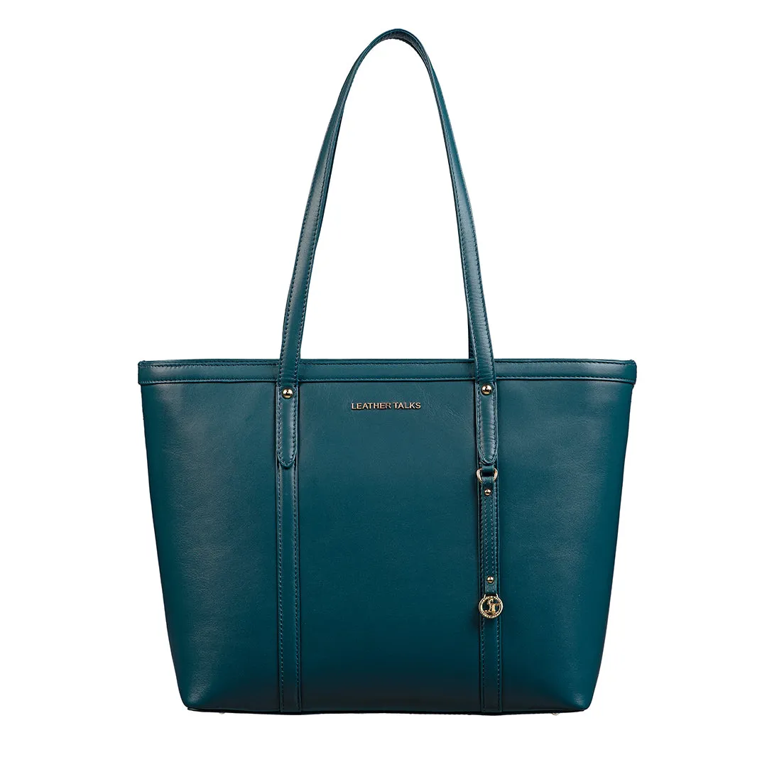 Elegant Tote Bag For Woman |Genuine Leather Handbag for Ladies | Ideal For Office & Travel | Color: Lemon Green