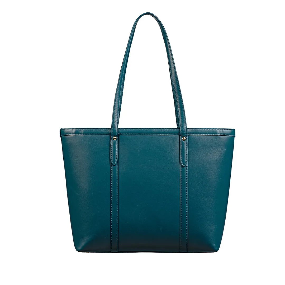 Elegant Tote Bag For Woman |Genuine Leather Handbag for Ladies | Ideal For Office & Travel | Color: Lemon Green